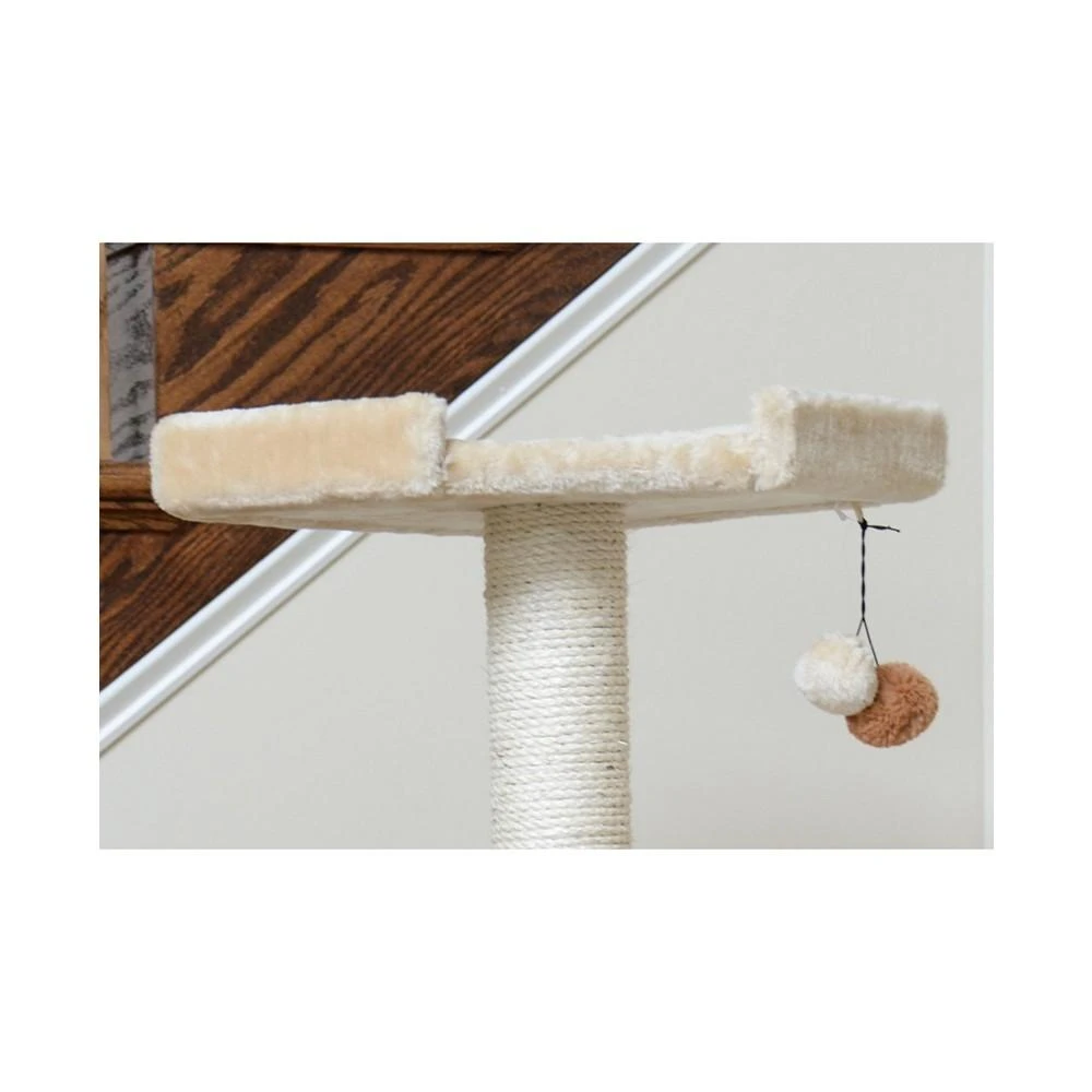 72" Real Wood Cat Tree With Spacious Condo, Scratching Post 商品