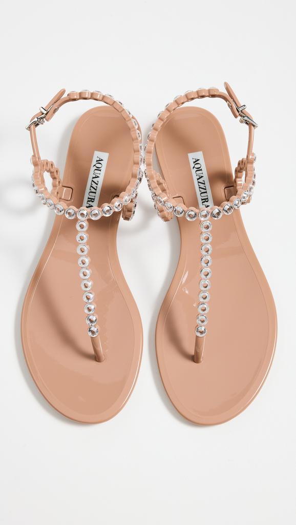 Aquazzura Almost Bare Crystal Jelly Sandals - Shoes - Free