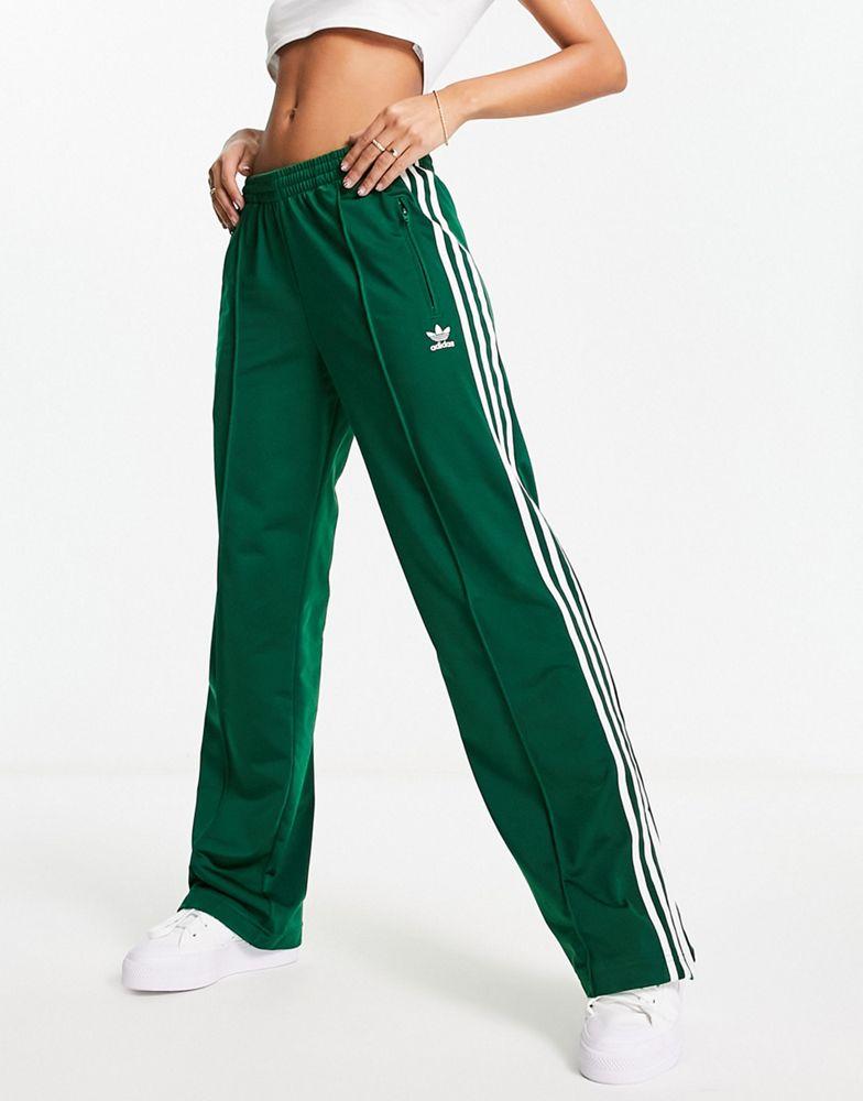 adidas Originals adicolor firebird joggers in dark green商品第1张图片规格展示