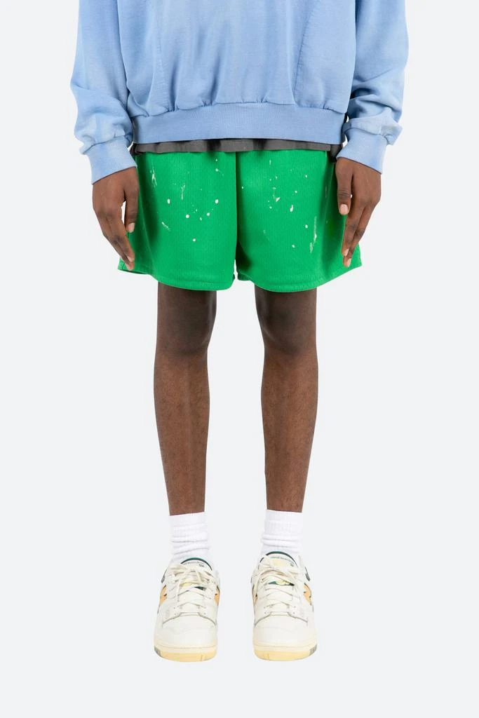商品MNML|Painter Mesh Shorts - Green,价格¥136,第1张图片