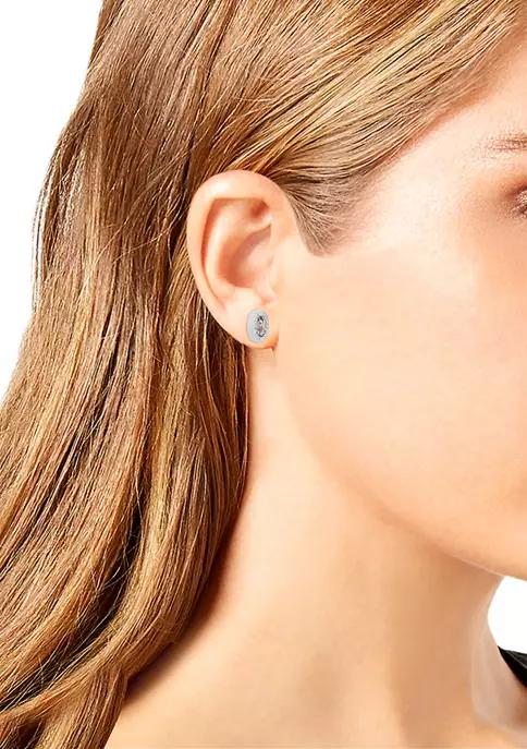 Signature Logo Swarovski® Crystal Stud Earrings商品第2张图片规格展示