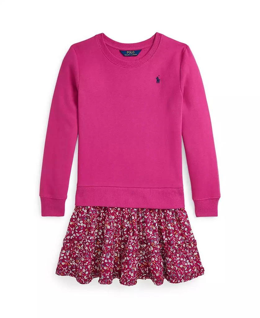 商品Ralph Lauren|Big Girls Floral Woven-Skirt Fleece Dress,价格¥448,第5张图片详细描述