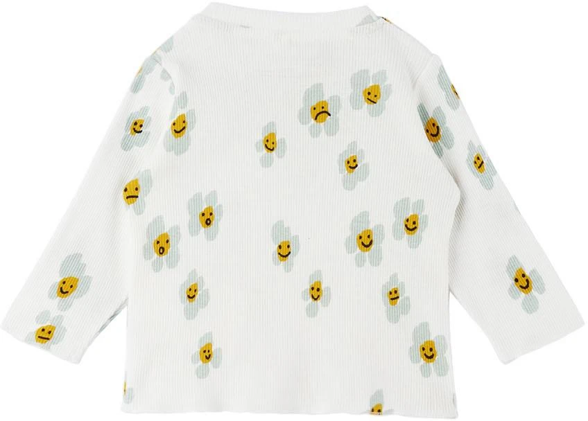 商品Stella McCartney|Baby White Daisy Long Sleeve T-Shirt,价格¥336,第2张图片详细描述