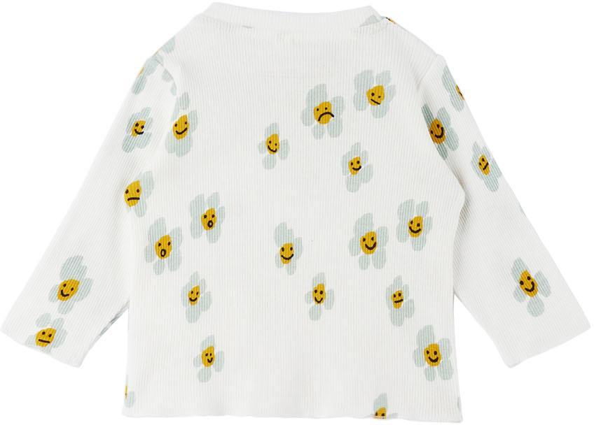 商品Stella McCartney|Baby White Daisy Long Sleeve T-Shirt,价格¥286,第4张图片详细描述