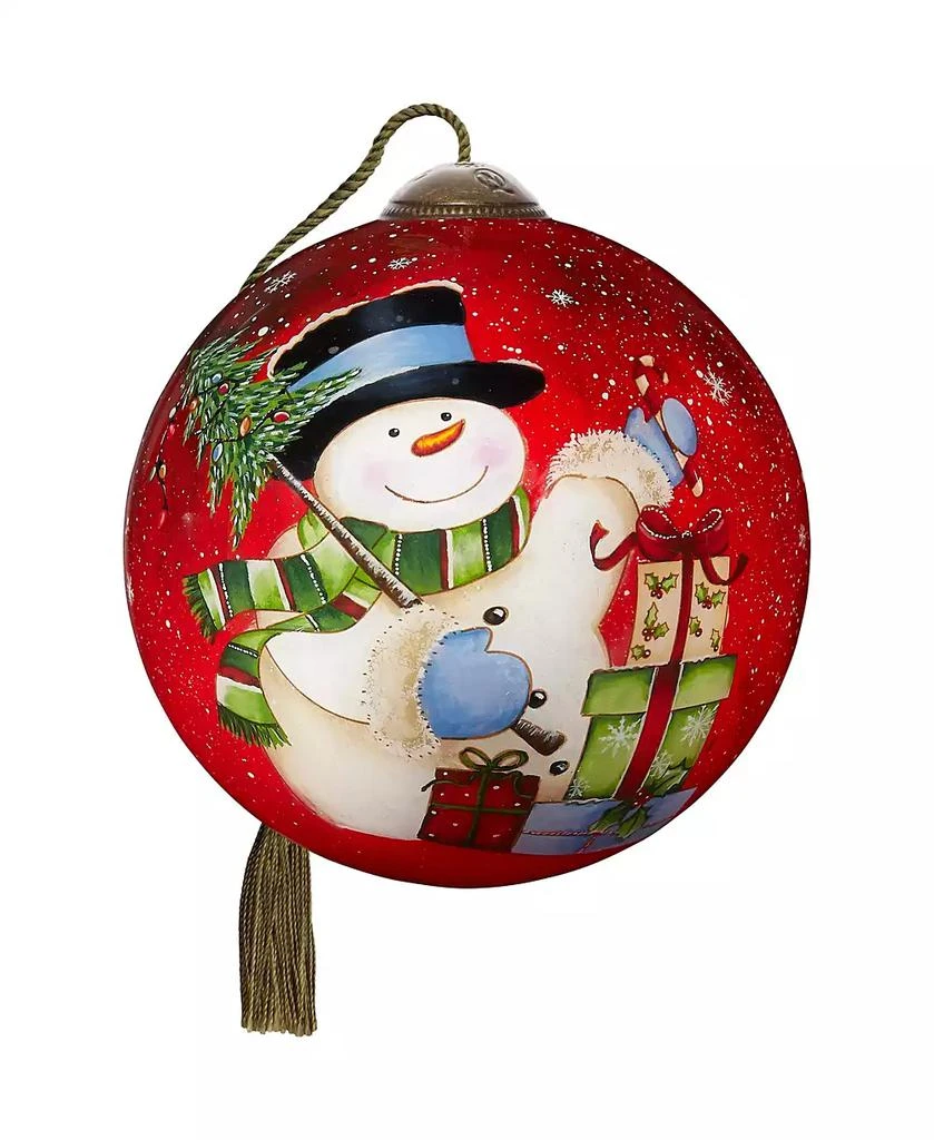 商品Precious Moments|Ne'Qwa Art 7221113 Snowman Celebration Hand-Painted Blown Glass Ornament,价格¥527,第1张图片