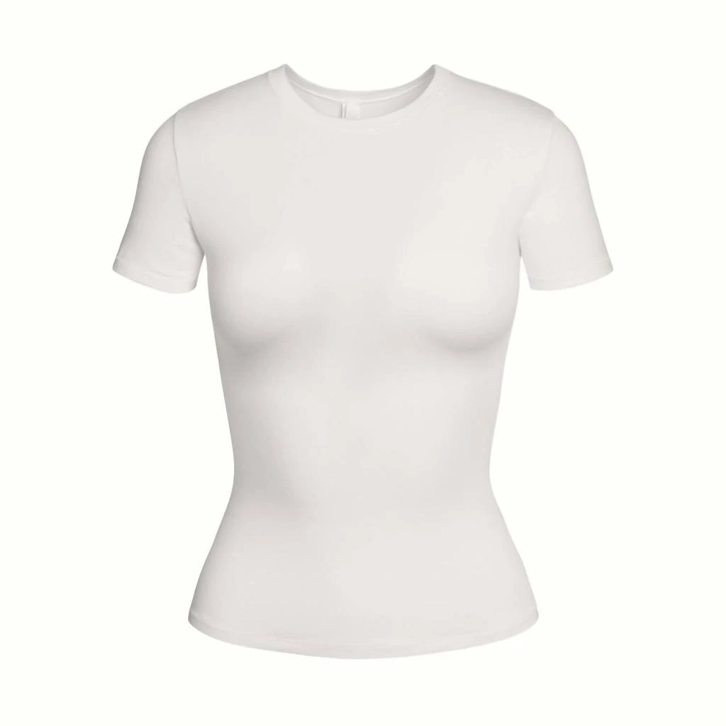商品SKIMS|Cotton Jersey T-Shirt In Marble,价格¥519,第4张图片详细描述