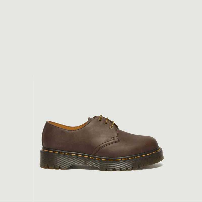 商品Dr. Martens|Leather Derbies 1461 Bex Dark brown crazy horse Dr. Martens,价格¥1226,第1张图片