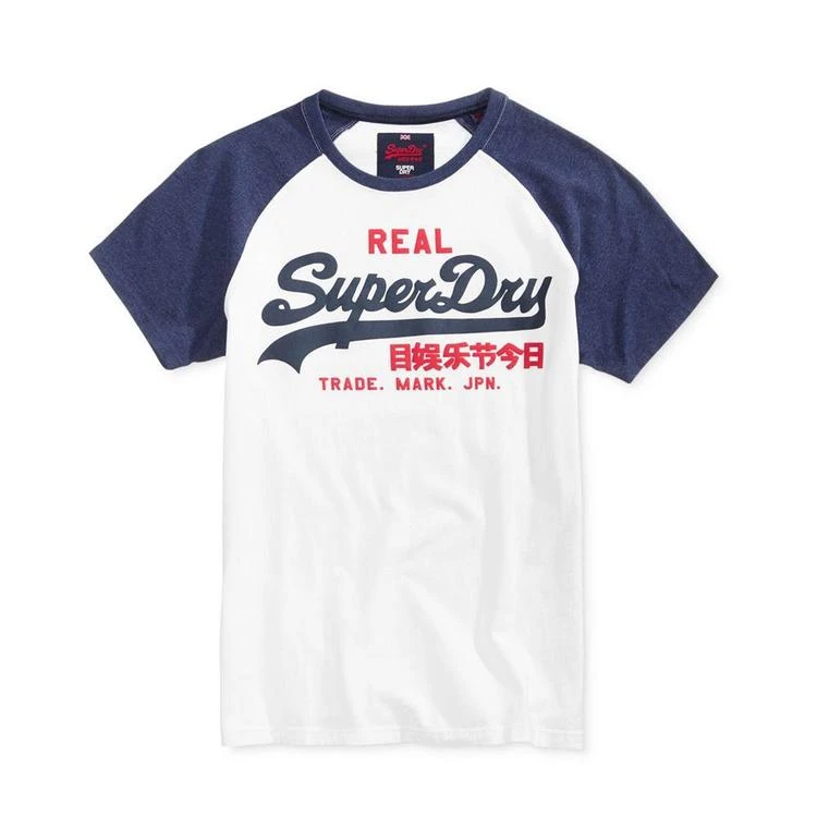 商品Superdry|男士复古插肩印花T恤,价格¥135,第1张图片