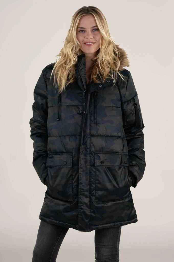 商品Members Only|Women's Snorkel Puffer Oversized Jacket,价格¥397,第2张图片详细描述