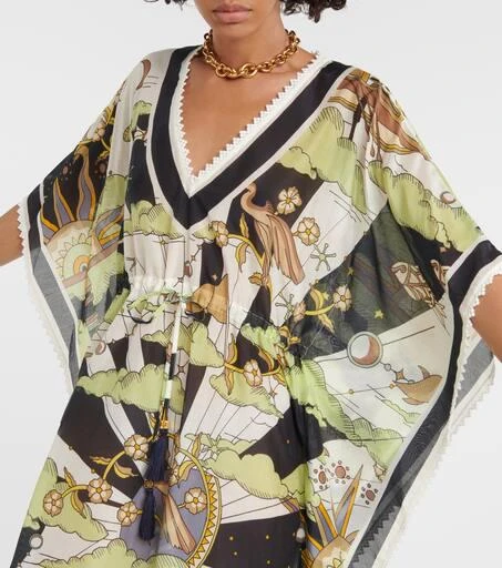 商品Tory Burch|印花棉质与真丝连衣裙,价格¥4446,第4张图片详细描述