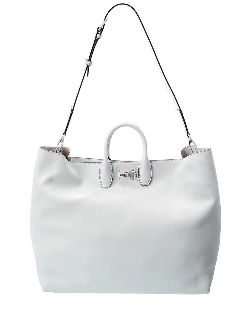 商品Salvatore Ferragamo|Salvatore Ferragamo Studio Leather Tote,价格¥15250,第1张图片