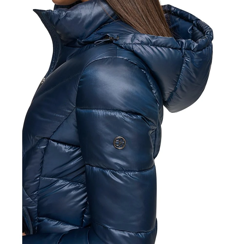 商品Calvin Klein|Women's Shine Hooded Packable Puffer Coat, Created for Macy's,价格¥732,第4张图片详细描述