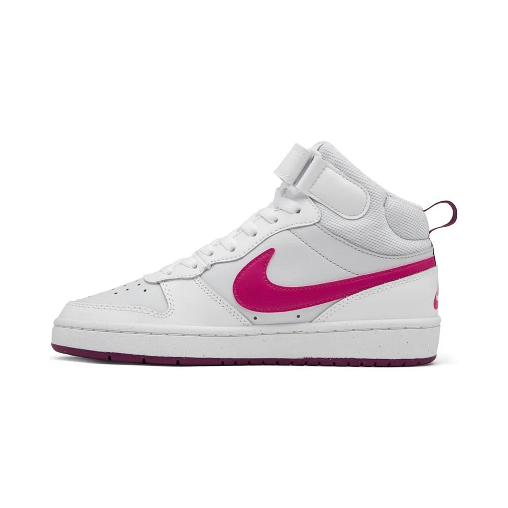 商品NIKE|Big Kids Court Borough Mid 2 Casual Sneakers from Finish Line,价格¥450,第3张图片详细描述