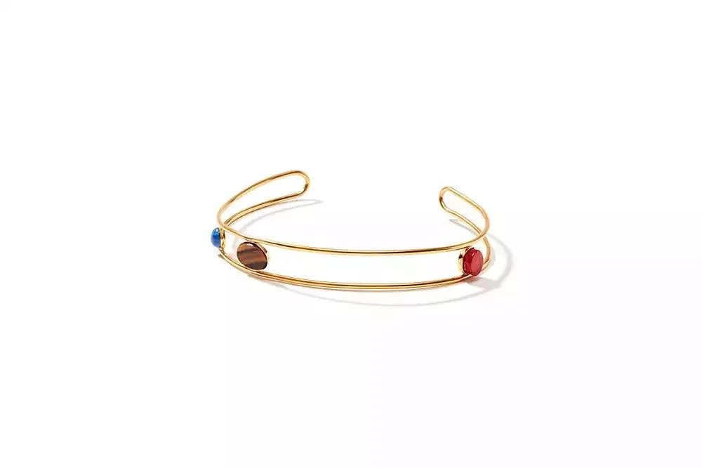 商品Nectar Nectar New York|Genuine Gemstone Contoured Choker Necklace,价格¥1186,第1张图片