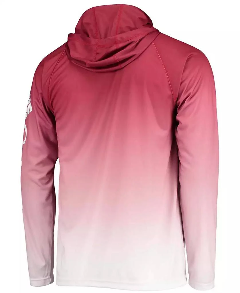 商品Columbia|Men's Crimson Oklahoma Sooners Terminal Tackle Omni-Shade UPF 50 Long Sleeve Hooded T-shirt,价格¥452,第3张图片详细描述