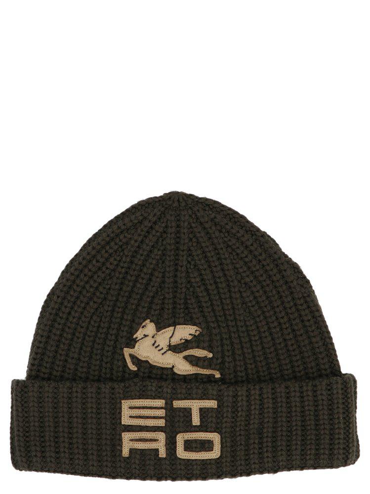 Etro Logo-Patch Knitted Beanie商品第1张图片规格展示