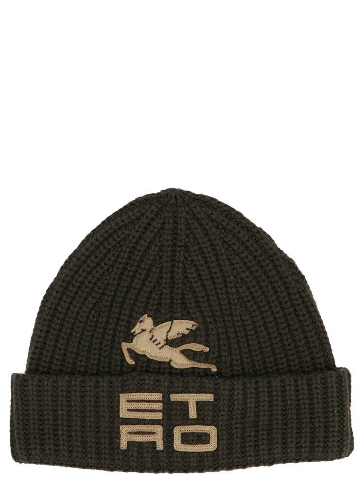 商品ETRO|Etro Logo-Patch Knitted Beanie,价格¥922,第1张图片