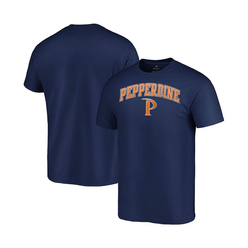 Men's Branded Navy Pepperdine Waves Campus T-shirt商品第1张图片规格展示