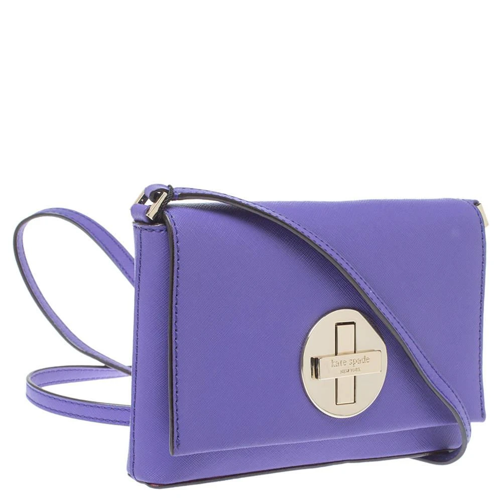 商品[二手商品] Kate Spade|Kate Spade Purple Leather Astor Court Flap Crossbody Bag,价格¥991,第3张图片详细描述