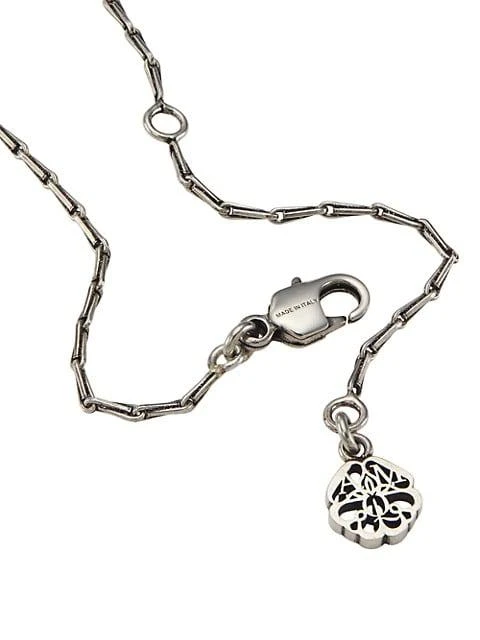 商品Alexander McQueen|Silvertone & Crystal Pendant Necklace,价格¥4422,第3张图片详细描述