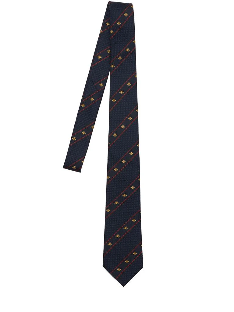 商品Gucci|7cm Bee Web Silk Tie,价格¥1830,第1张图片