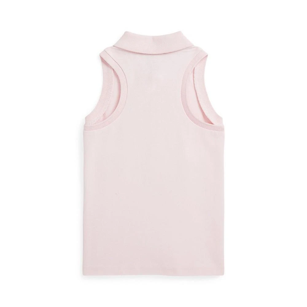 商品Ralph Lauren|Toddler and Little Girls Cotton Mesh Sleeveless Polo Shirt,价格¥175,第2张图片详细描述