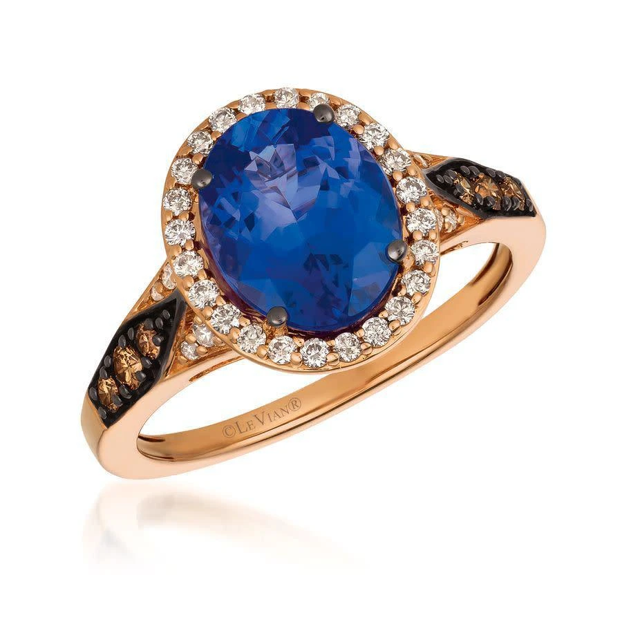 商品Le Vian|Ladies Blueberry Tanzanite Ring set in 14K Strawberry Gold,价格¥10630,第1张图片
