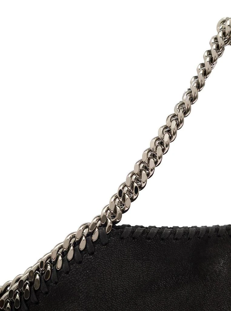 商品Stella McCartney|Stella McCartney 3chain Black Tote Bag With Logo Engraved On Charm In Faux Leather Woman - Women,价格¥9771,第3张图片详细描述