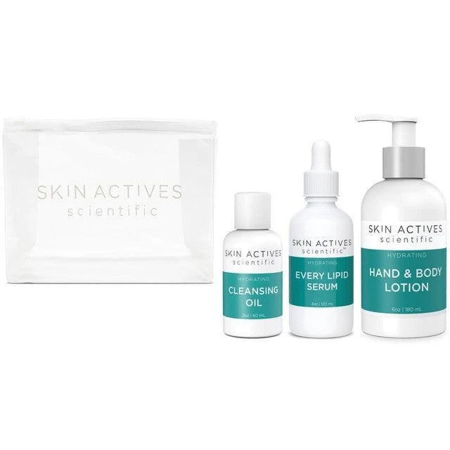 商品Skin Actives Scientific|Hydrating Bundle Cleansing Oil, Every Lipid Serum, Hand & Body Lotion,价格¥974,第1张图片