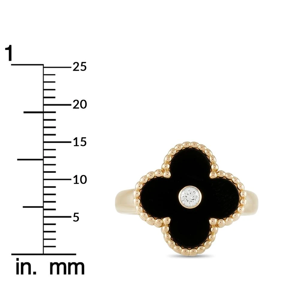 Van Cleef & Arpels Alhambra 18K Yellow Gold Diamond and Onyx Ring 商品