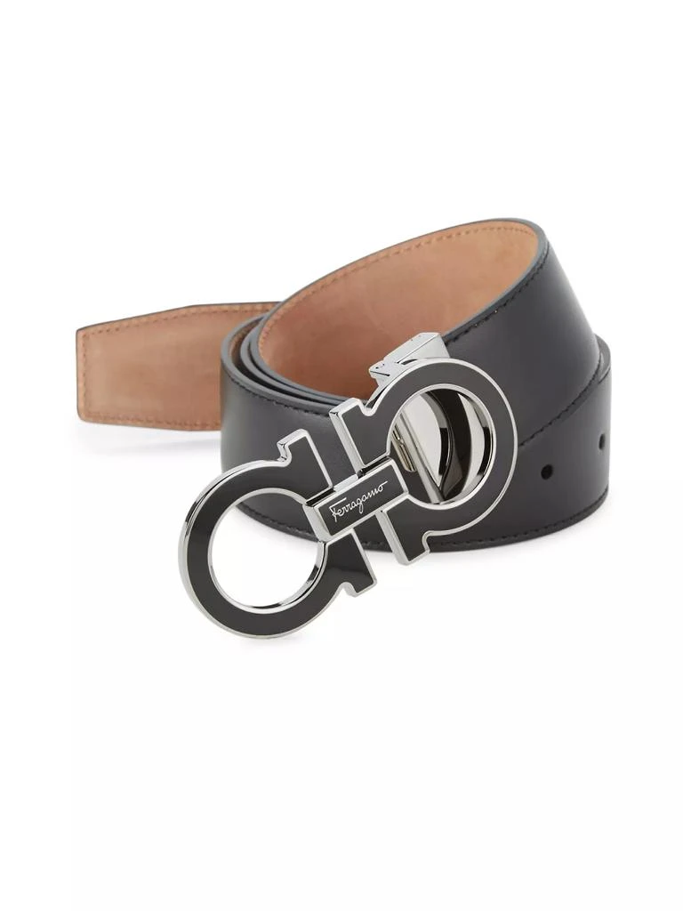 商品Salvatore Ferragamo|Adjustable Gancini Buckle Cut-to-Size Belt,价格¥3052,第1张图片