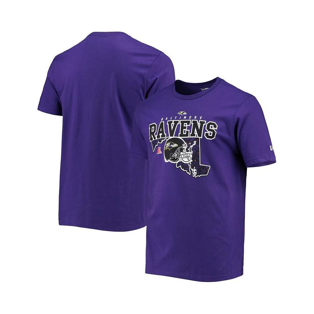 Men's Purple Baltimore Ravens Local Pack T-shirt商品第1张图片规格展示