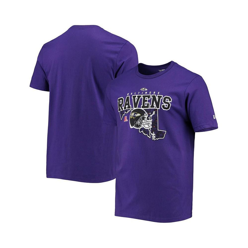 商品New Era|Men's Purple Baltimore Ravens Local Pack T-shirt,价格¥284,第1张图片