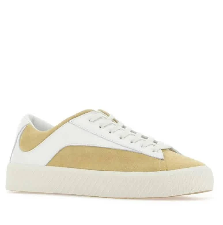 商品by FAR|By Far Ladies Rodina Suede And Leather Low-top Sneakers In Sand, Brand Size 37 ( US Size 7 ),价格¥1366,第3张图片详细描述