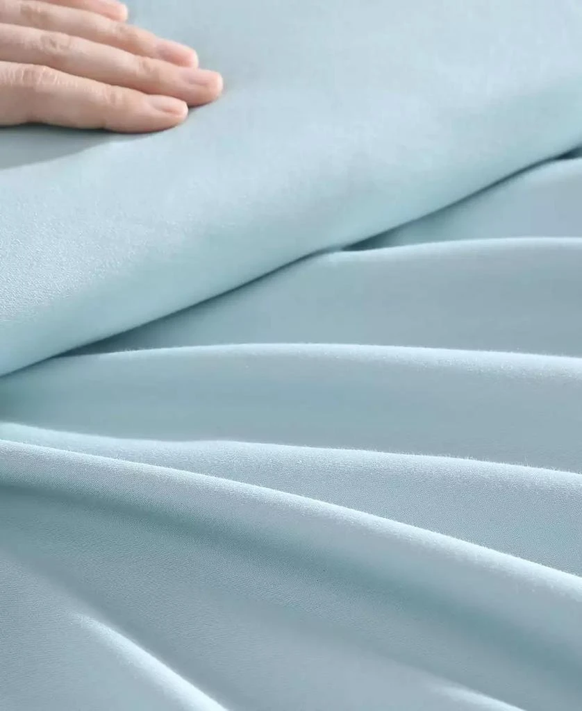 CLOSEOUT! Solid 1000-Thread Count Cotton Blend Sateen 6 Piece Sheet Set, King 商品