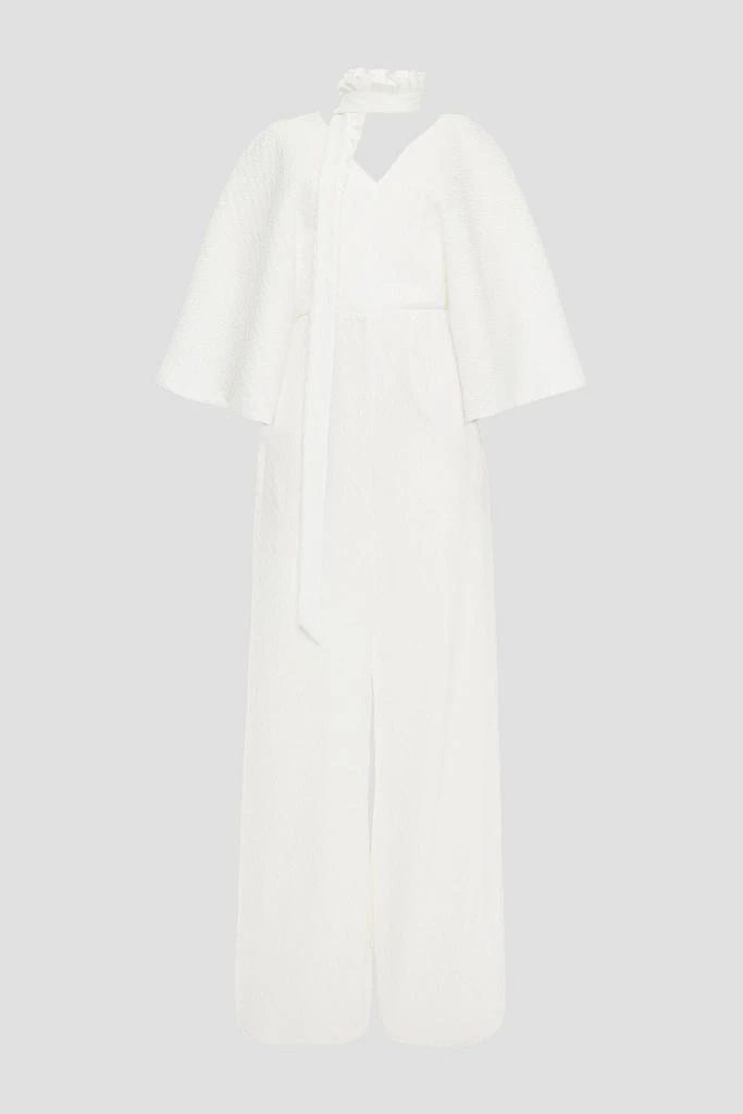 商品ROLAND MOURET|Barnim plissé crepe de chine wide-leg jumpsuit,价格¥7522,第1张图片