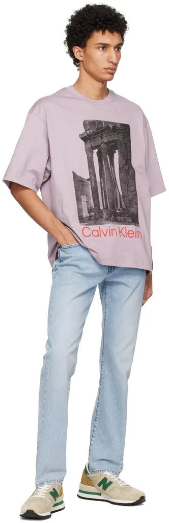 商品Calvin Klein|Purple Ruins Collage T-Shirt,价格¥304,第4张图片详细描述