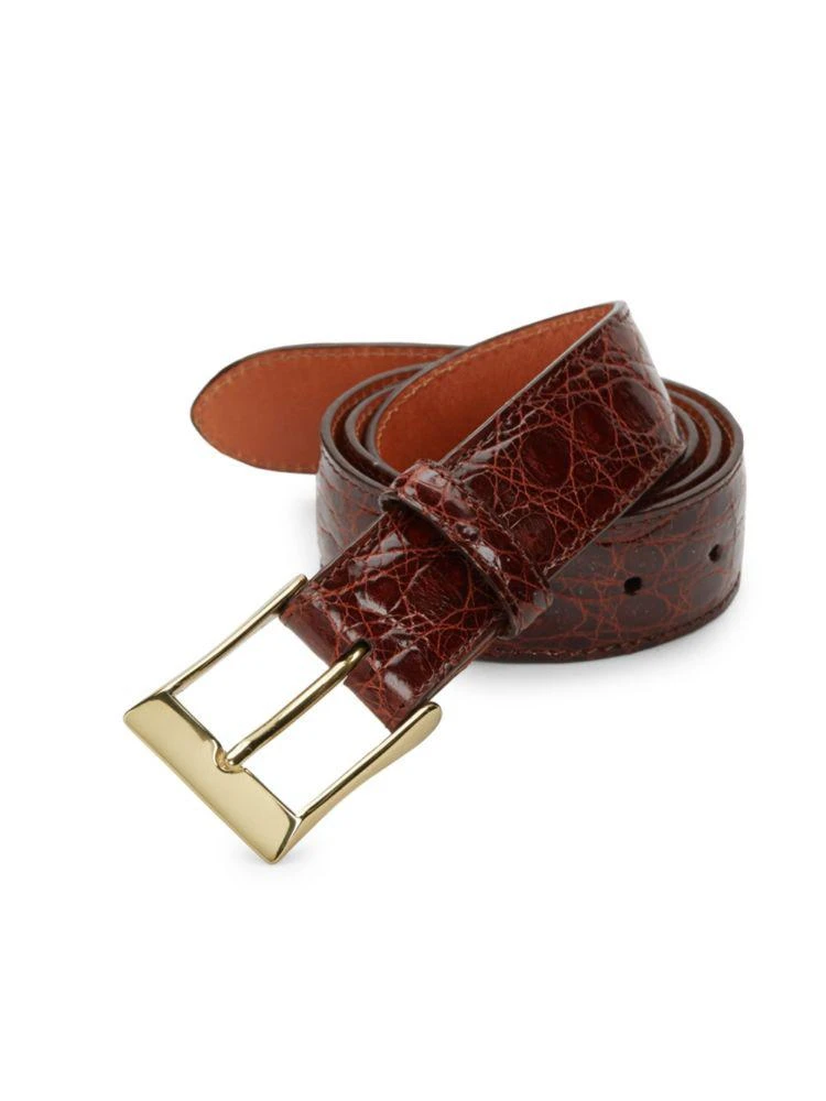 商品Saks Fifth Avenue|Boxed Crocodile Leather Belt,价格¥1037,第1张图片
