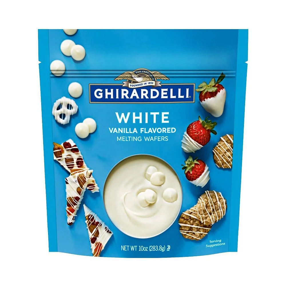 商品Ghirardelli Nature's|Ghirardelli Chocolate White Candy Making Wafers, 10 Ounce,价格¥531,第1张图片