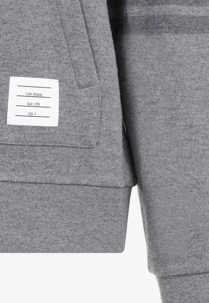 商品Thom Browne|4-Bar Wool Hooded Sweatshirt,价格¥5654,第4张图片详细描述