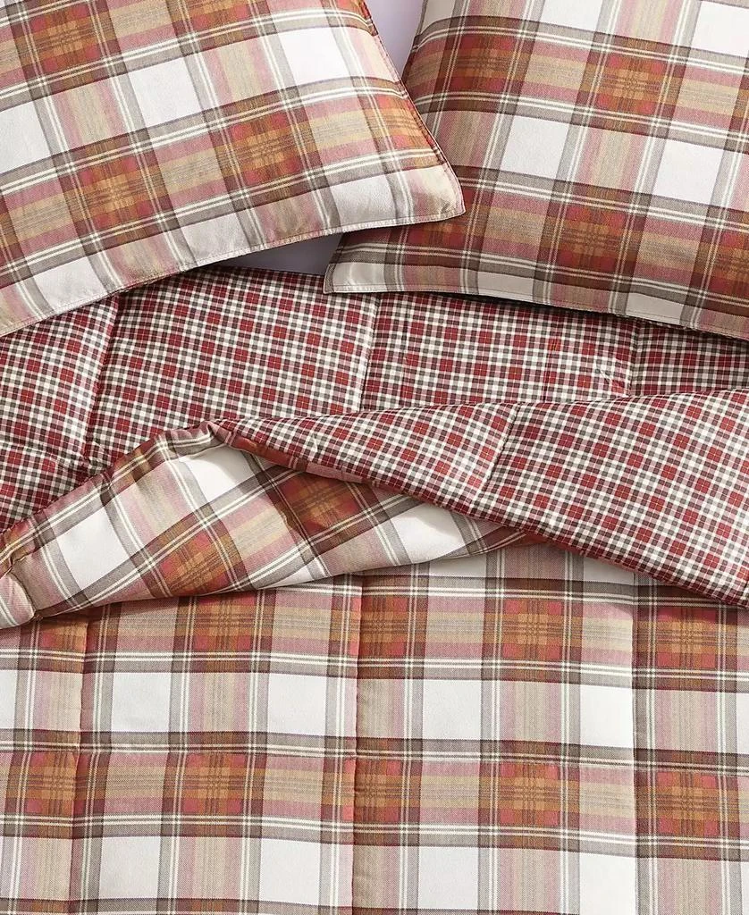 商品Eddie Bauer|CLOSEOUT! Edgewood Plaid Multi Comforter Set,价格¥503,第4张图片详细描述