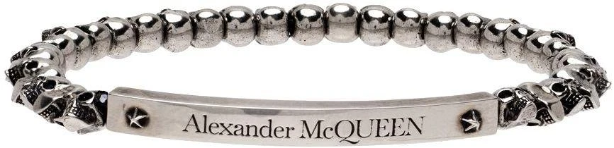 商品Alexander McQueen|Silver Mini Skull Bracelet,价格¥3003,第1张图片