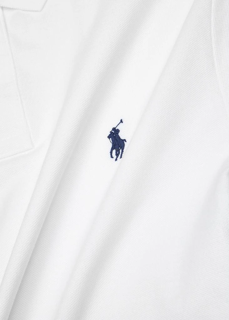 商品Ralph Lauren|White slim piqué-cotton polo shirt,价格¥1120,第5张图片详细描述