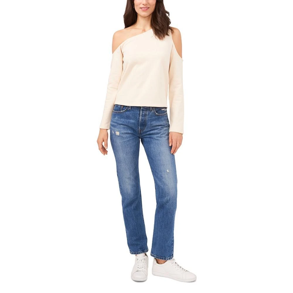 商品1. State|Women's Asymmetrical One Shoulder Long Sleeve Top,价格¥516,第3张图片详细描述