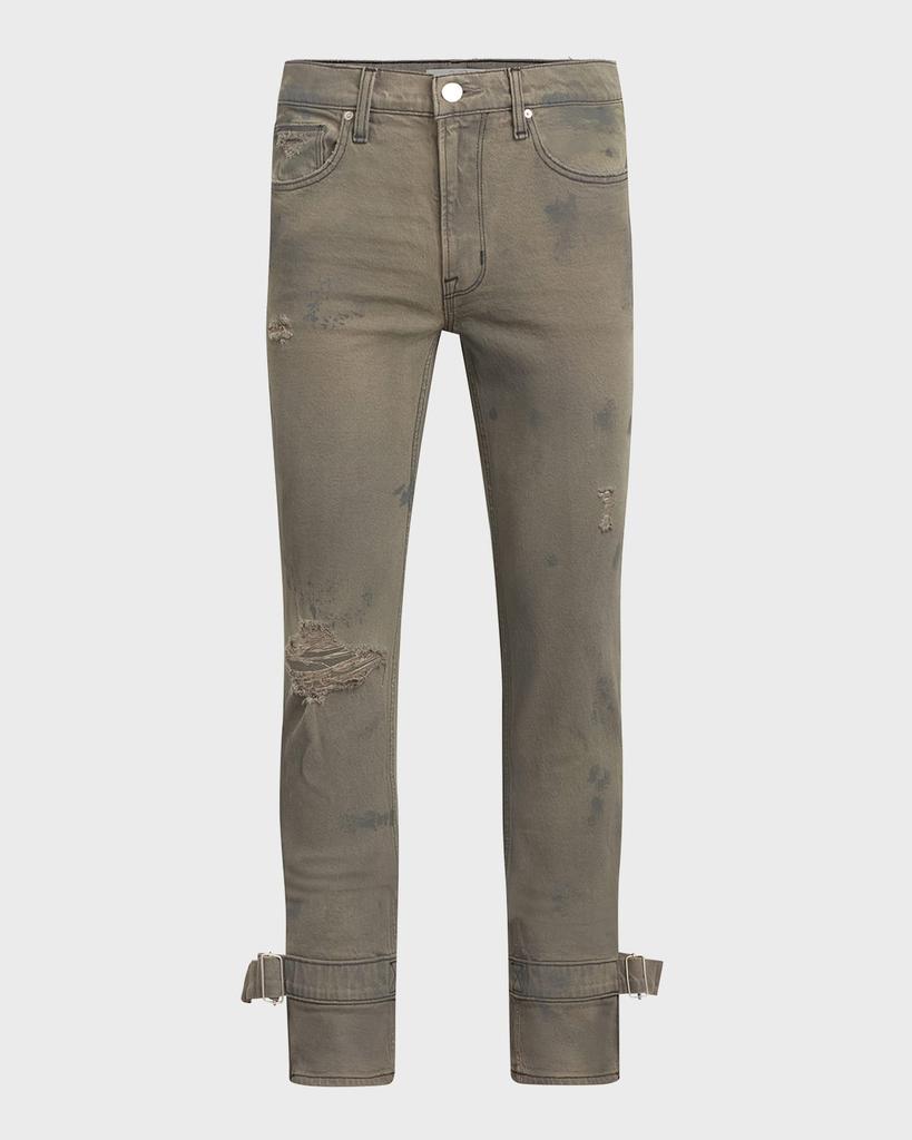 Men's Jack Distressed Flare Jeans商品第2张图片规格展示