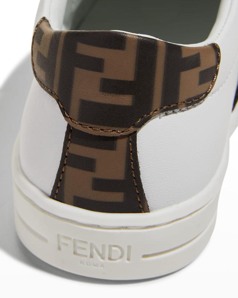 Kid's Fendi Grip-Strap Sneakers, Size 19-23商品第4张图片规格展示