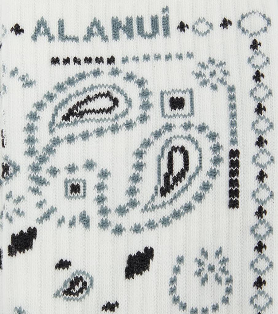商品ALANUI|班丹纳花绸棉质混纺袜子,价格¥574,第6张图片详细描述