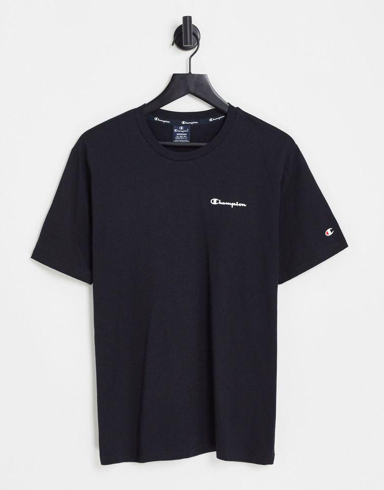 Champion small logo t-shirt in black商品第1张图片规格展示