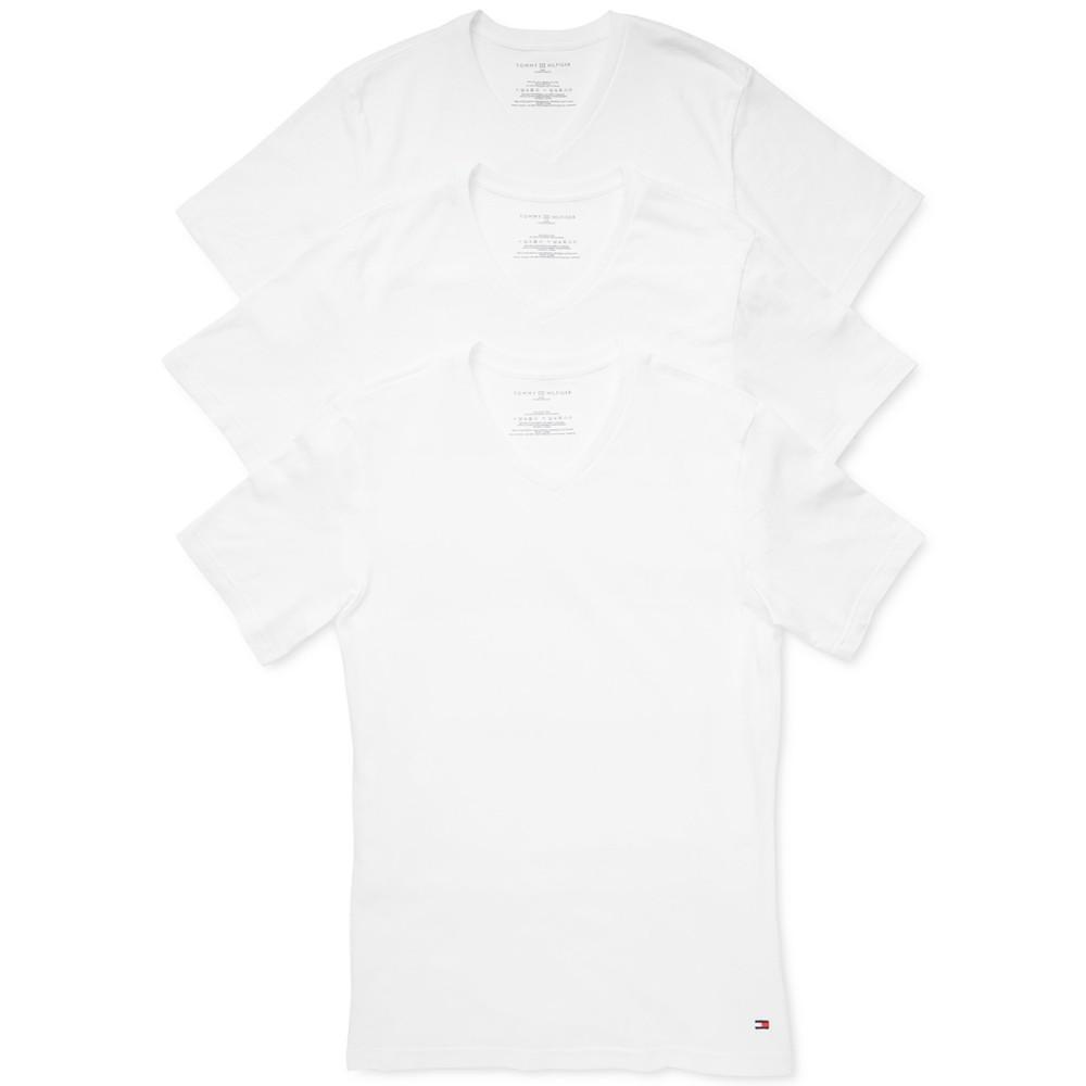 商品Tommy Hilfiger|Men's 3-Pk. Classic Cotton V-Neck T-Shirts,价格¥184,第1张图片