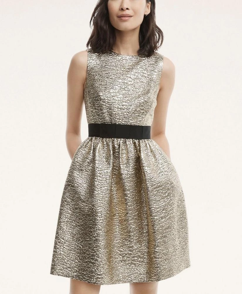 商品Brooks Brothers|Jacquard Empire Dress,价格¥883,第1张图片